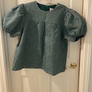 NEVER BEEN WORN - Jessa Kae Green Top - New with Tags